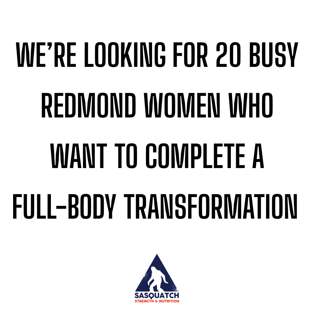 Sasquatch Strength - Redmond Facebook ad: 30K People Transformed. You're Next.