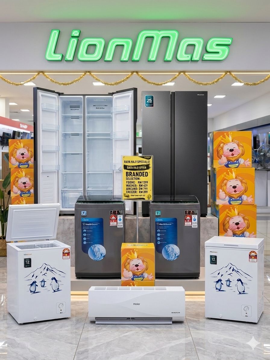 Lionmas Furnishers HQ Facebook ad: Massive Clearance Sale @ Lionmas KIPMall Senawang