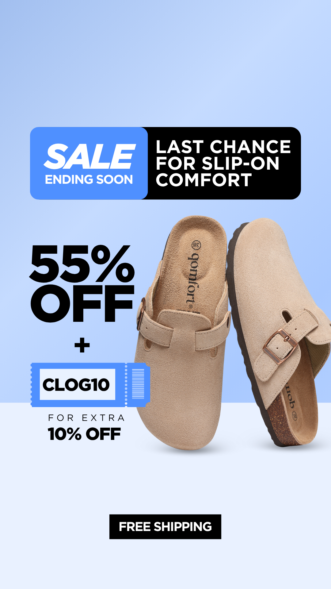 Qomfort Co. Facebook ad