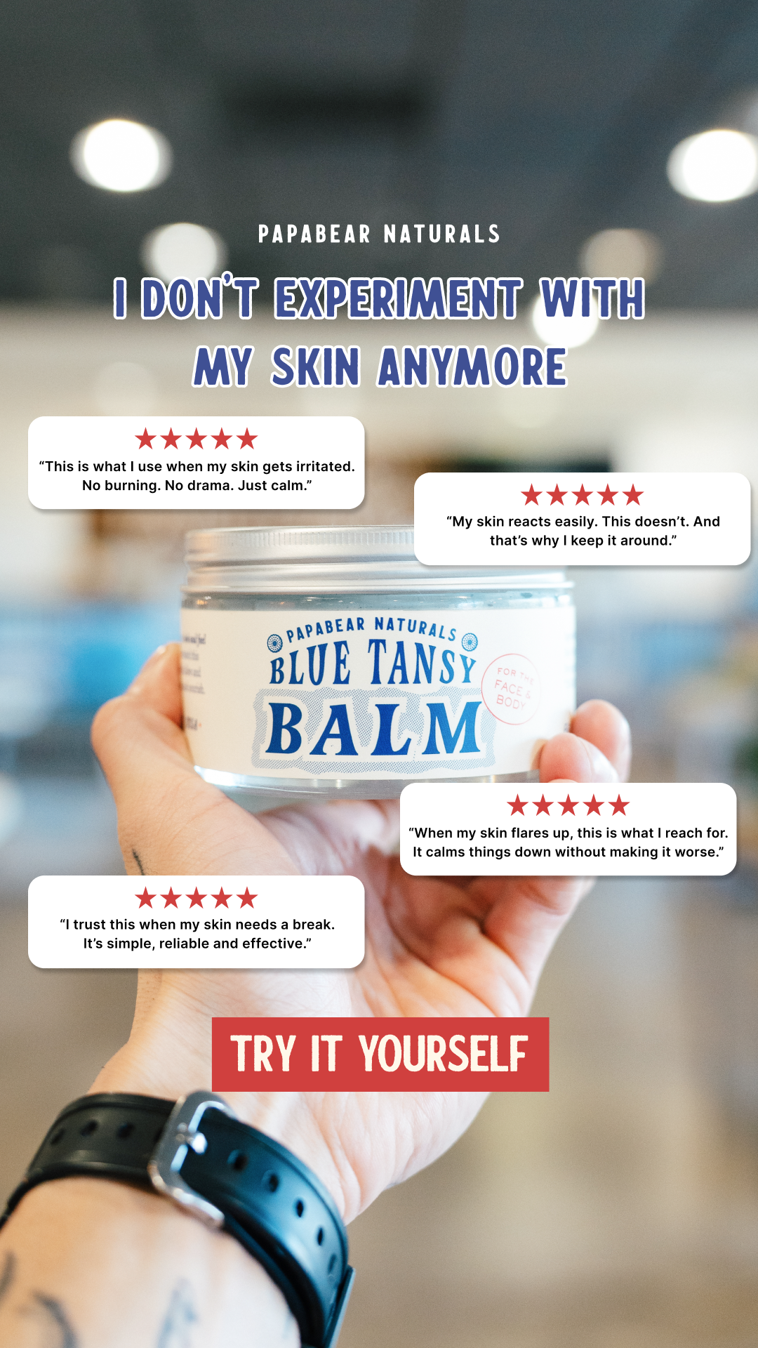 Papabear Naturals Facebook ad