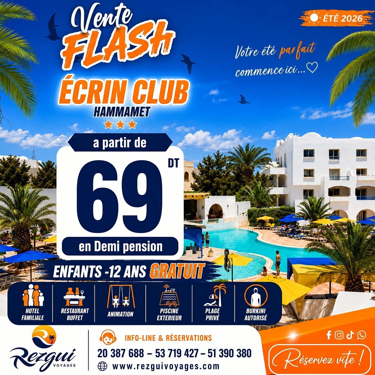 Rezgui Voyages & Loisirs Facebook ad: HΓ΄tel Γ partir de en ENFANTS -ππ ππ§π¬β¦