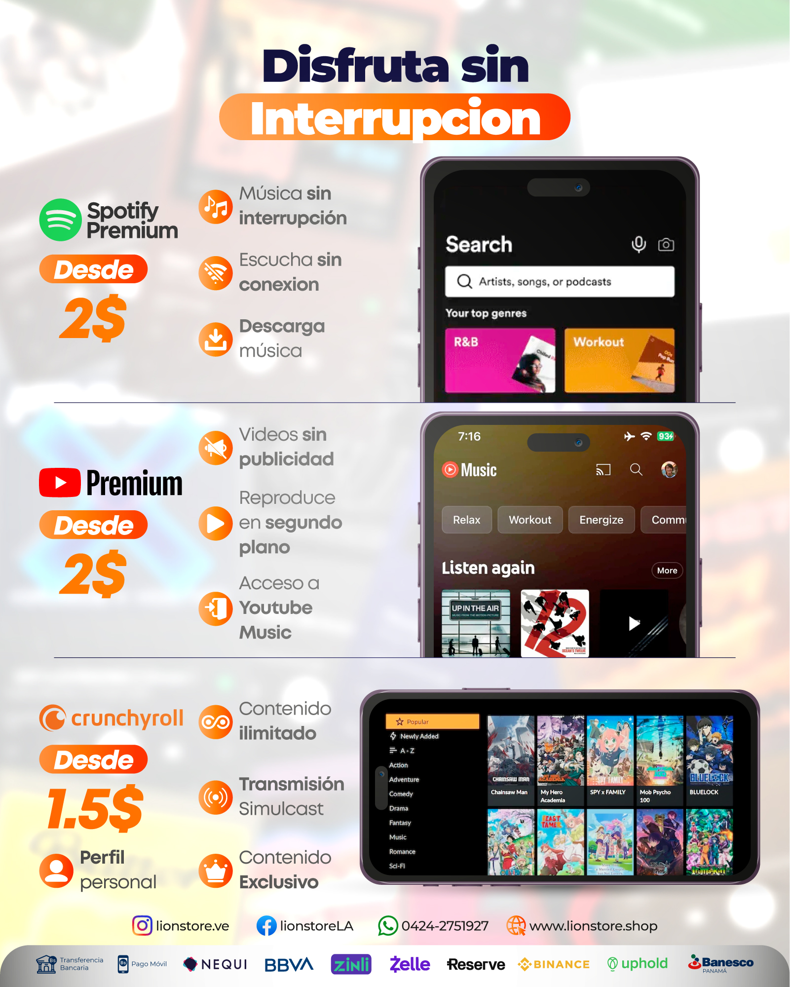 Foxy Store Facebook ad: Disfruta las mejores apps de entretenimientos a minimos…