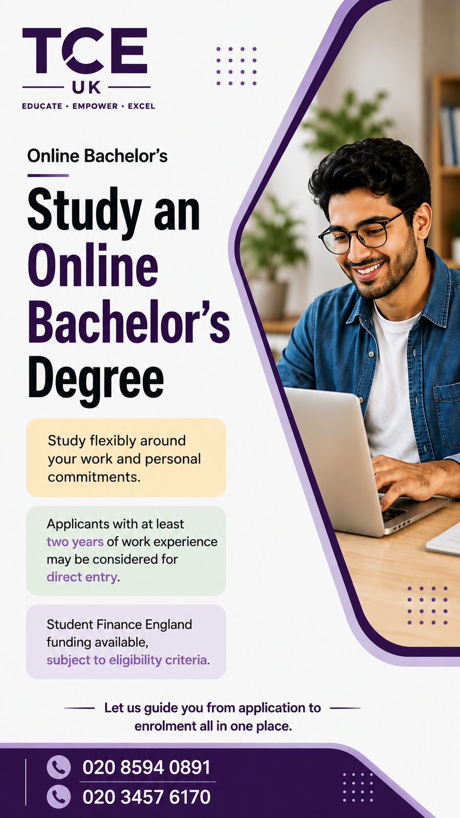 Talent Care Education UK Facebook ad: Still Waiting for That Promotion? Study an Online…