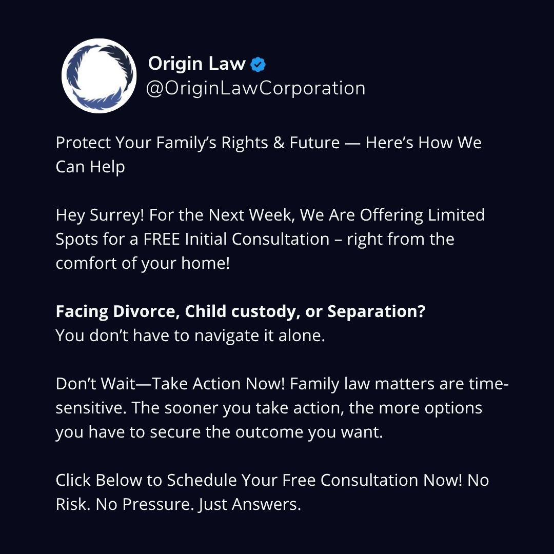 Origin Law Corporation Facebook ad
