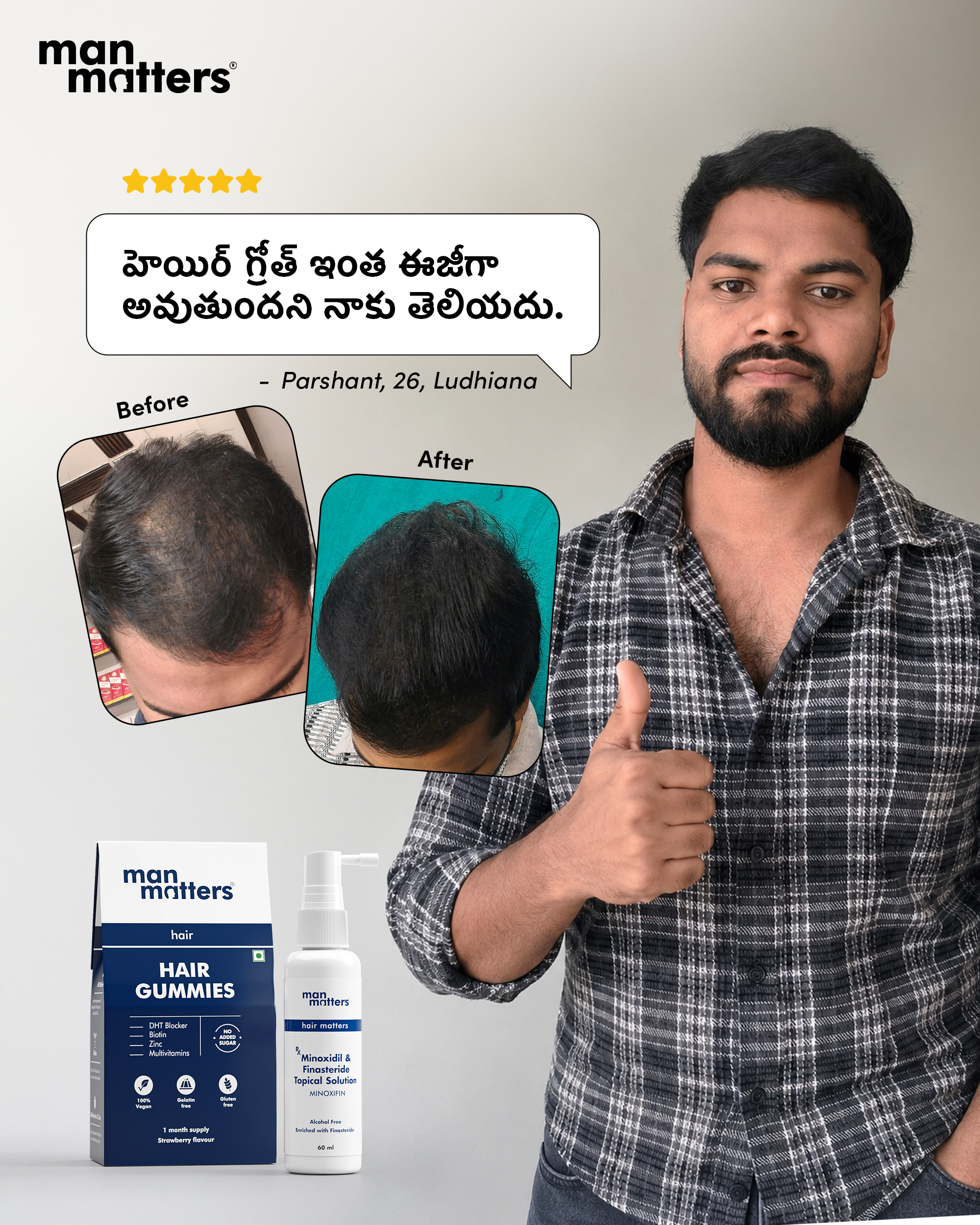 Hair Matters by Man Matters Facebook ad