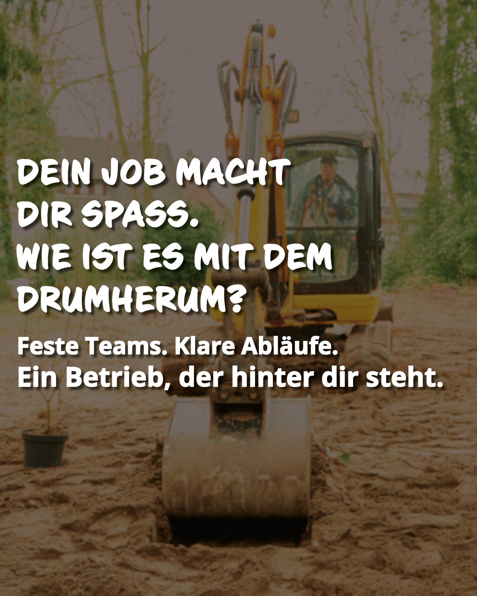 grünwert Bremen Facebook ad: Dein Job macht dir Spaß, aber das Drumherum…