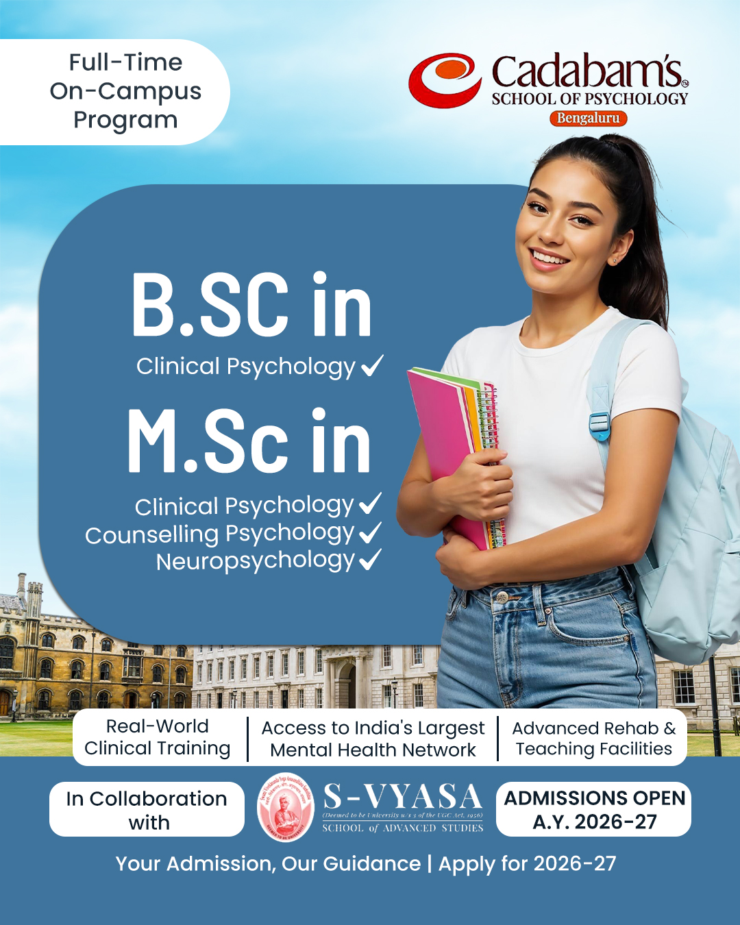 S-Vyasa Deemed to be University Facebook ad