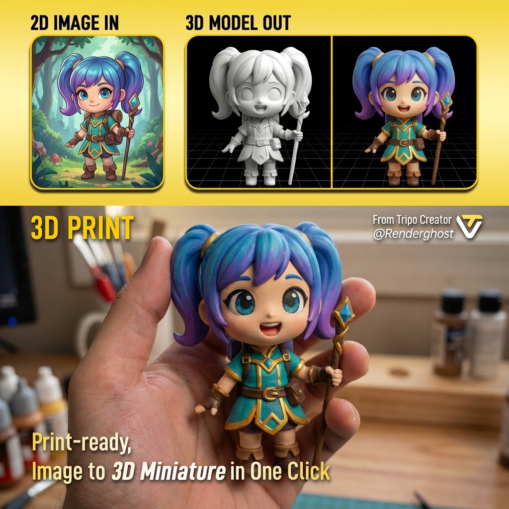 Tripo 3D Facebook ad