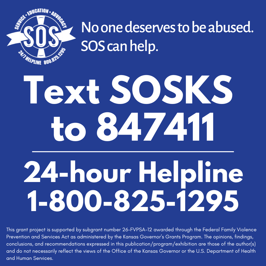 SOS, Inc. Facebook ad: No one deserves to be abused.