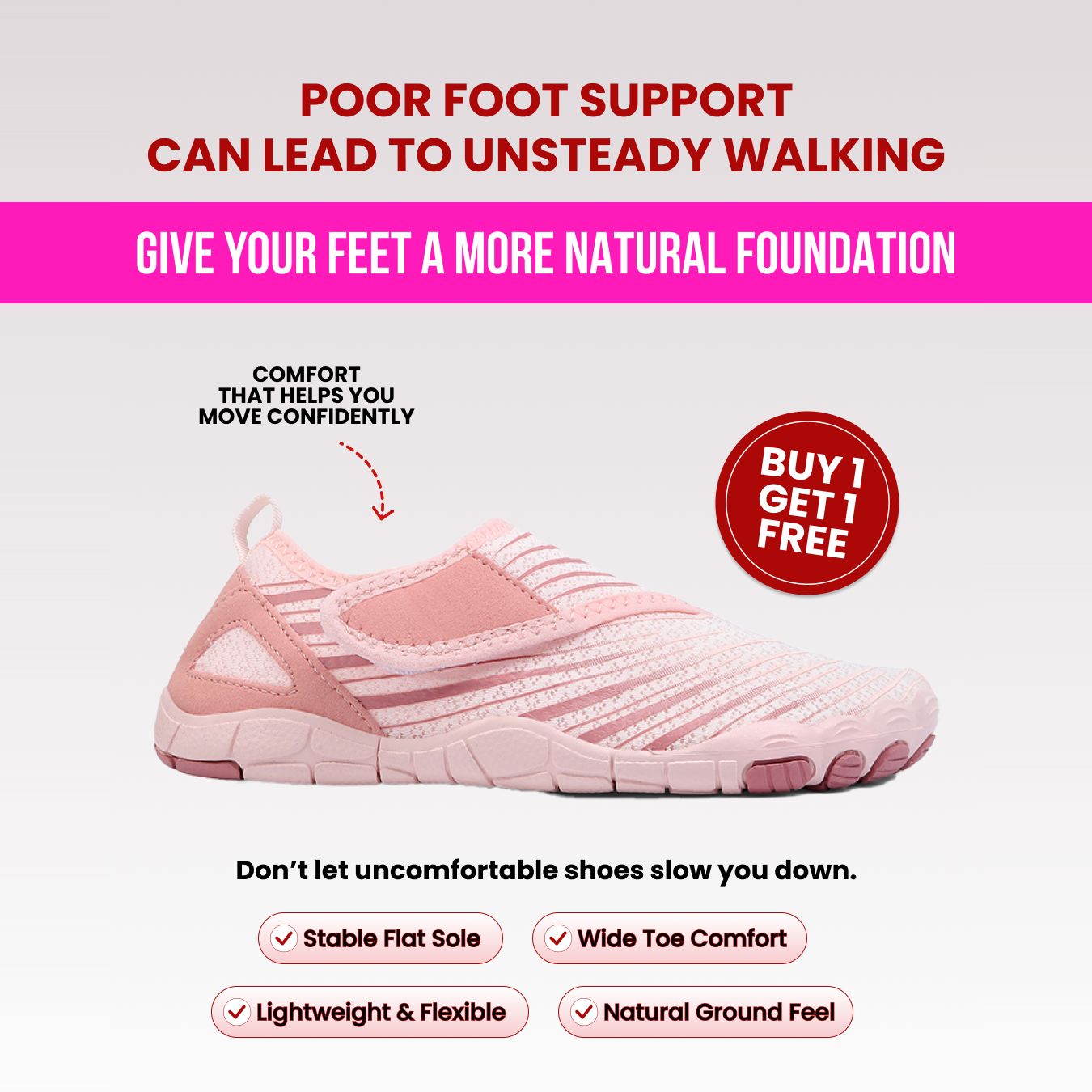 Voyabarefoot Facebook ad