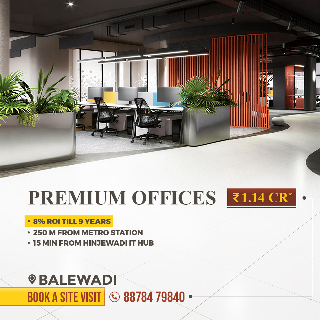 New Launch Properties Pune Facebook ad: Premium Offices in Balewadi, Starting ₹1.14 Cr