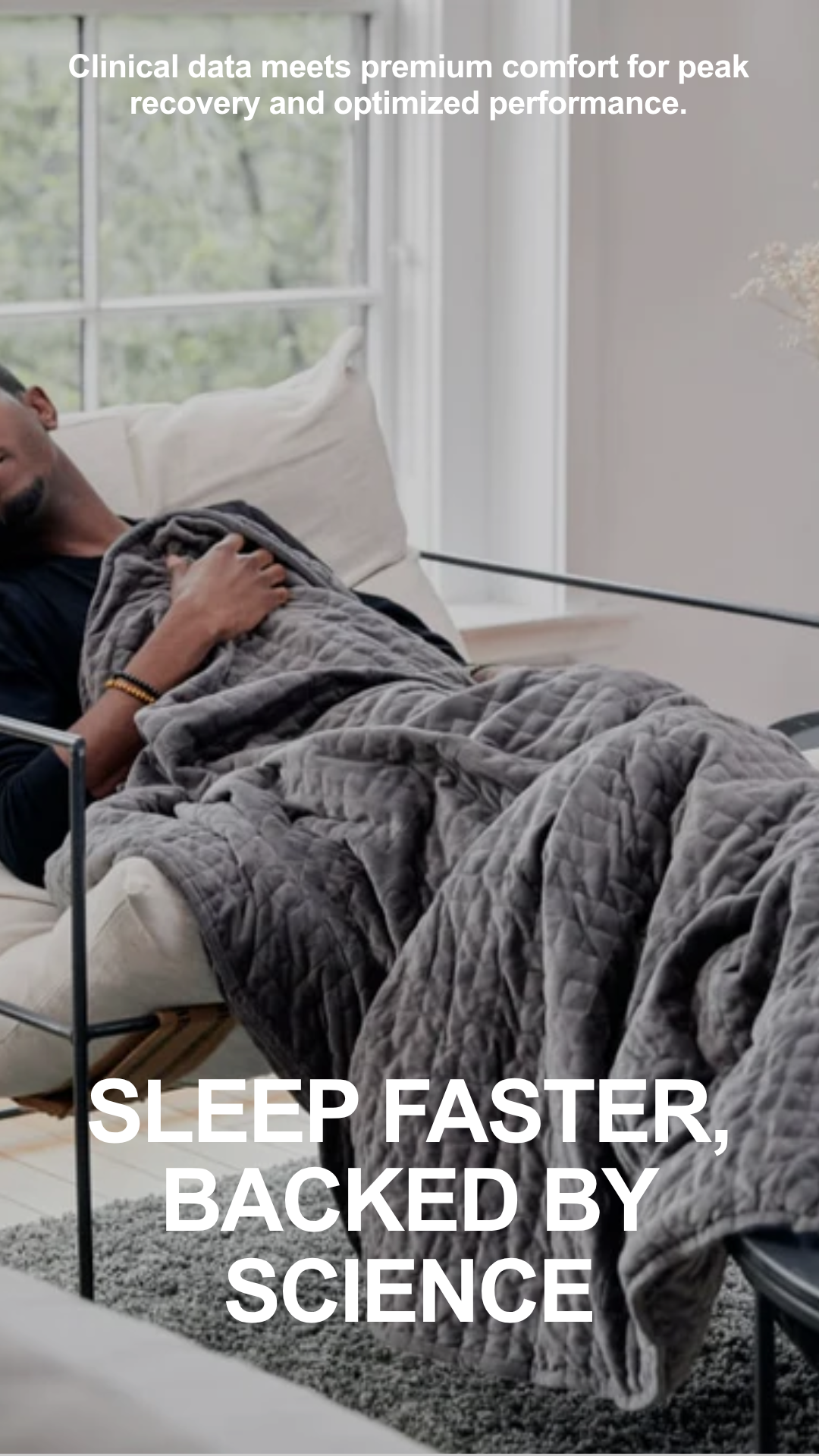 Gravity Blanket Facebook ad