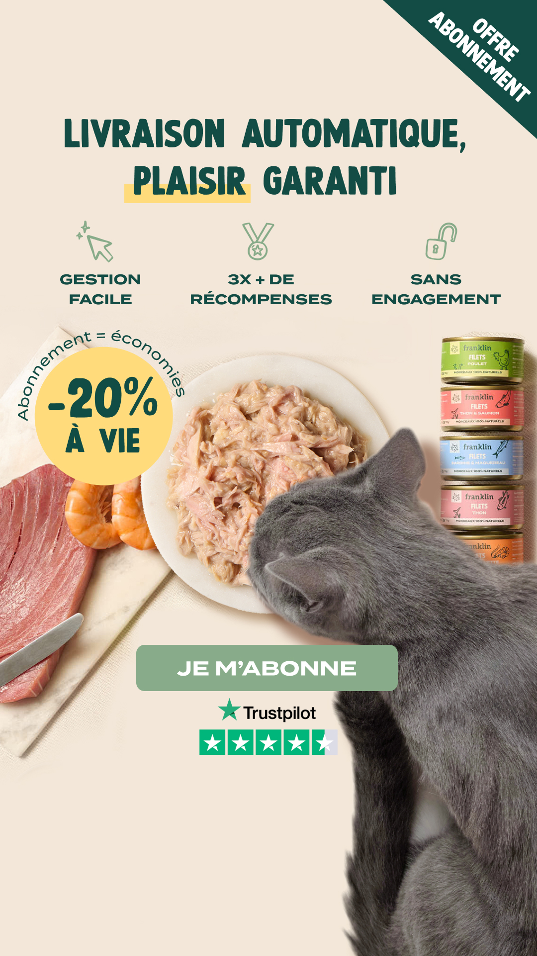 Franklin Pet Food Facebook ad