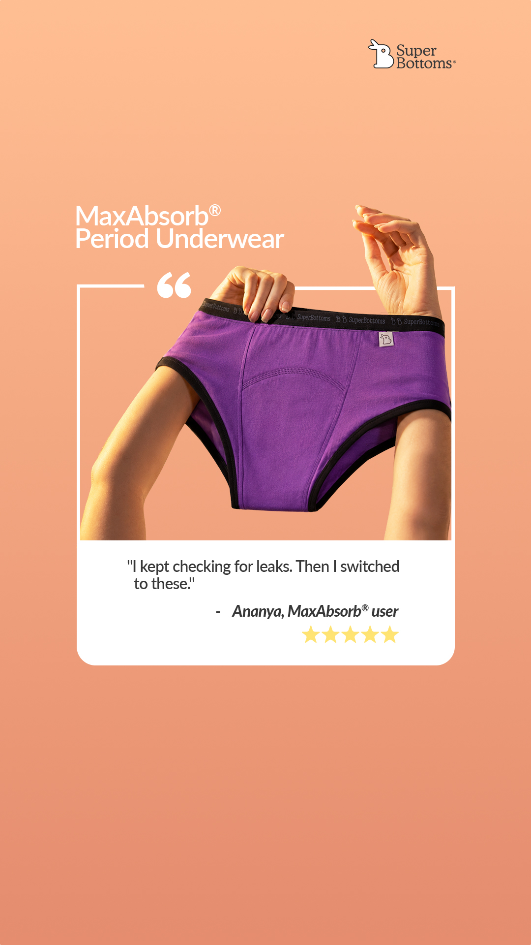 Superbottoms Facebook ad
