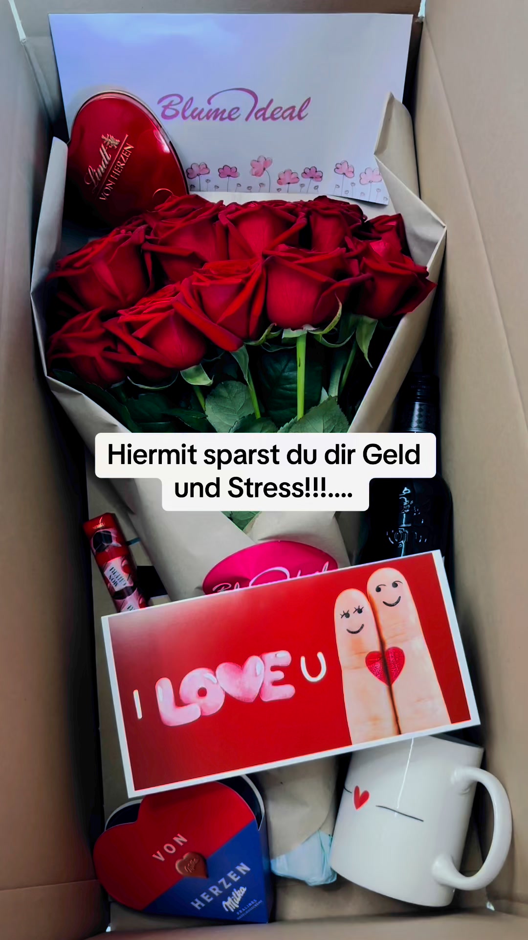 Blume Ideal Facebook ad: 50% Rabatt auf XXL-Sträuße, die perfekte Überraschung für…