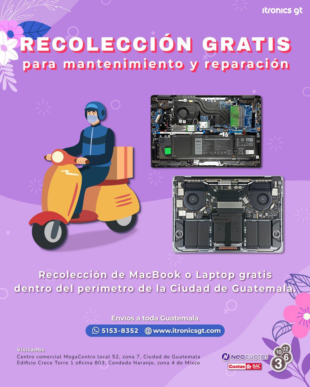 Itronics Gt Facebook ad: ¿Tu teléfono no enciende o tiene fallas?