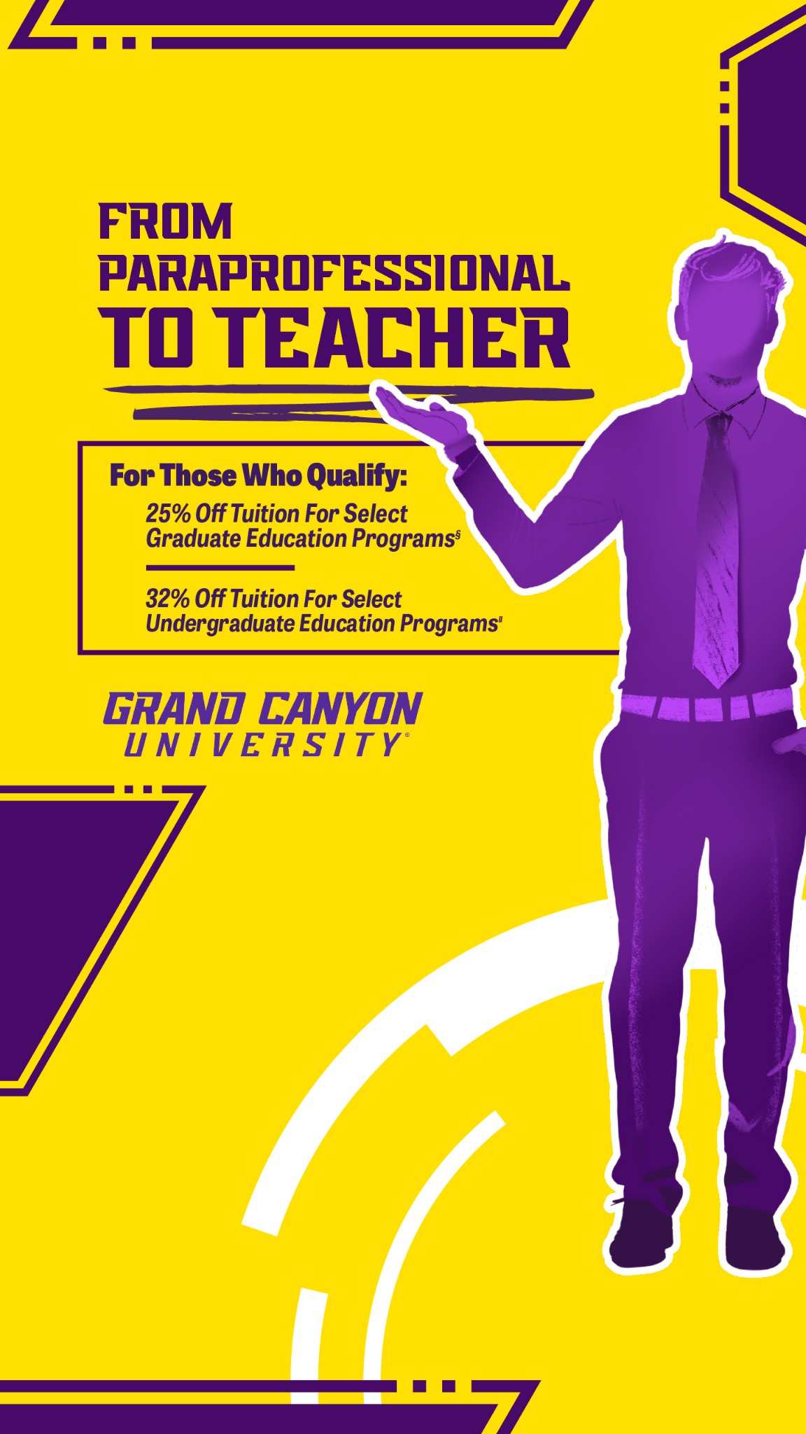 Grand Canyon University Facebook ad