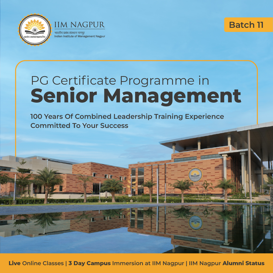 IIM Nagpur Senior Management Programme Facebook ad: IIM Nagpur's Senior Management Programme (Batch 11)