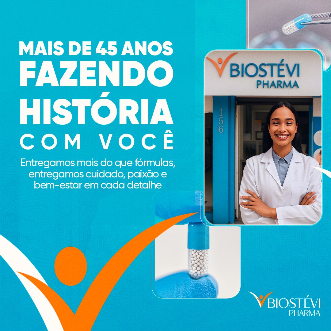 Biostévi Pharma Facebook ad: Farmácia de Manipulação