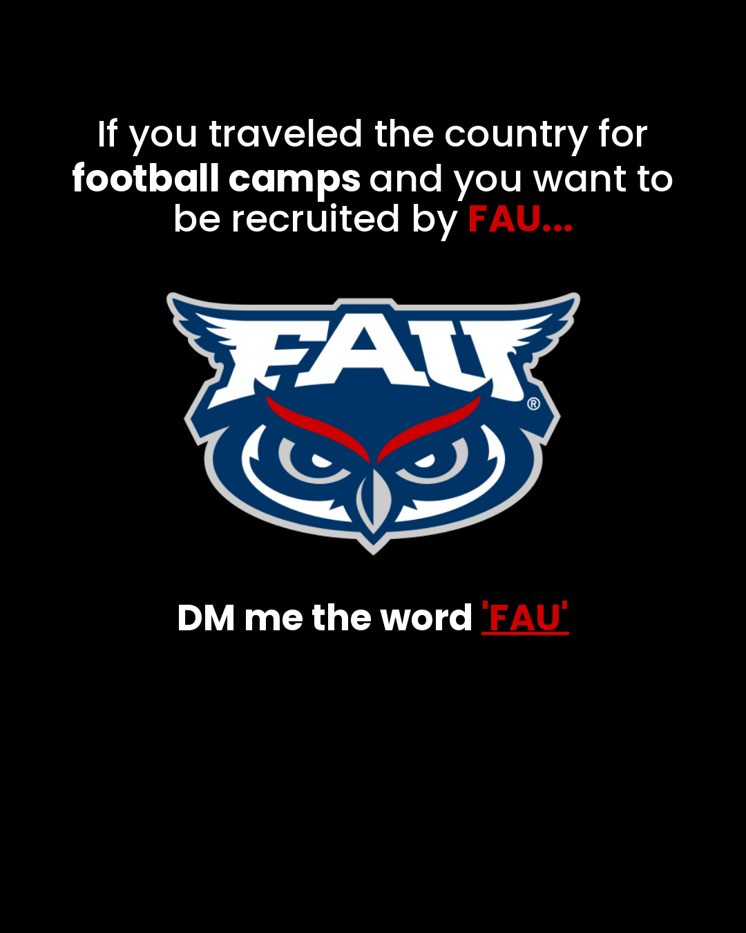 Athletes University Facebook ad: If you're a varsity football recruit with varsity…