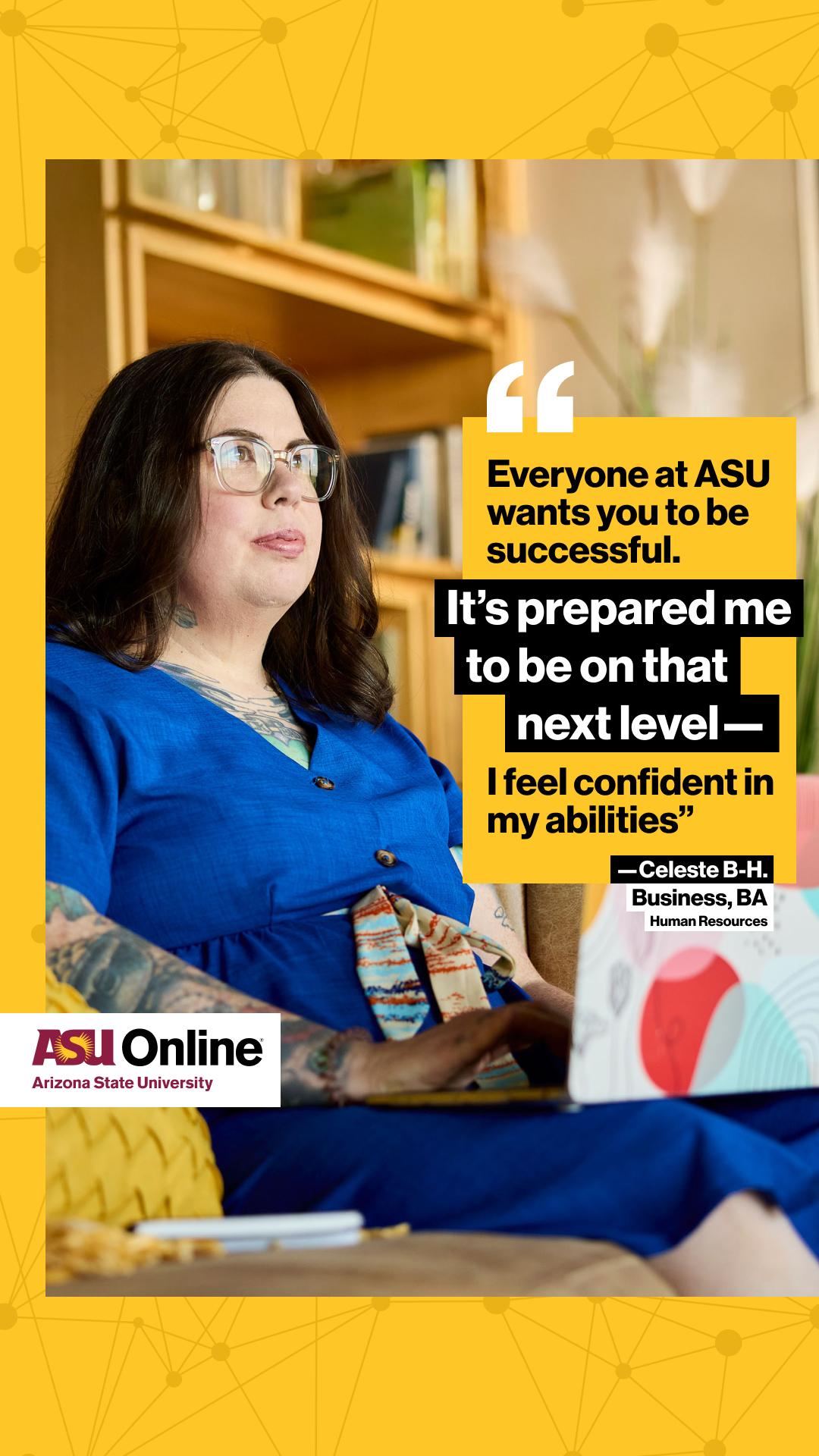 ASU Online Facebook ad