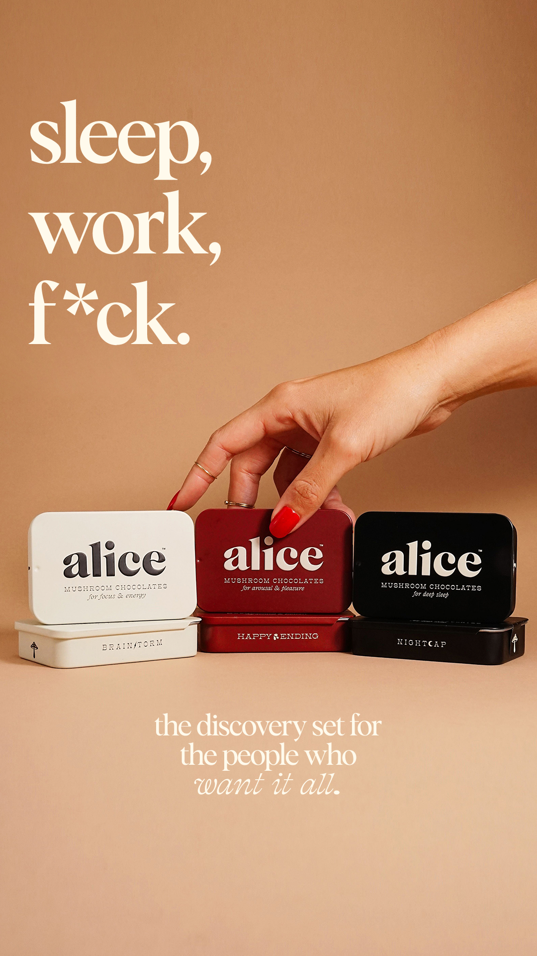 Alice Mushrooms Facebook ad