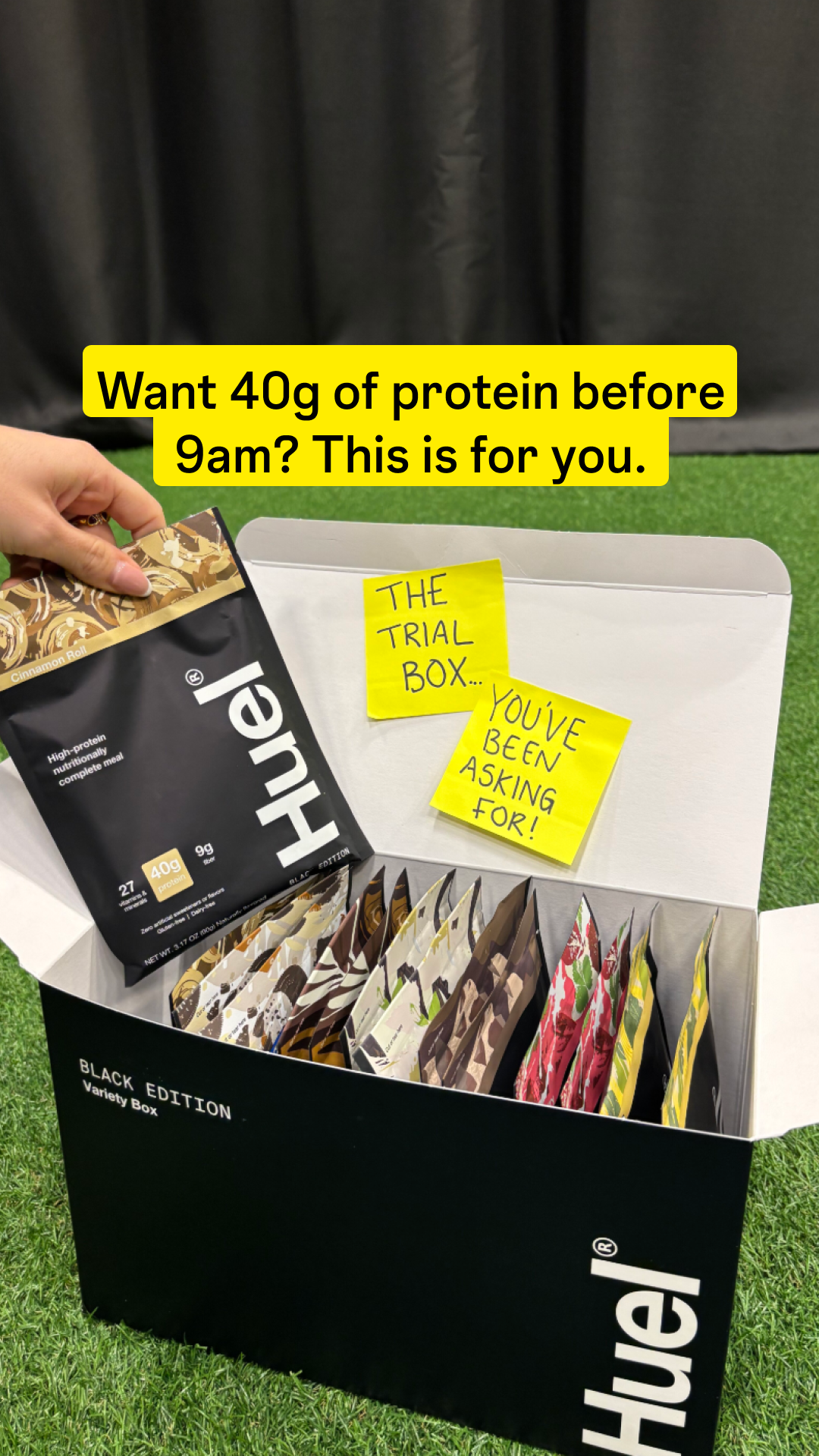Huel Facebook ad