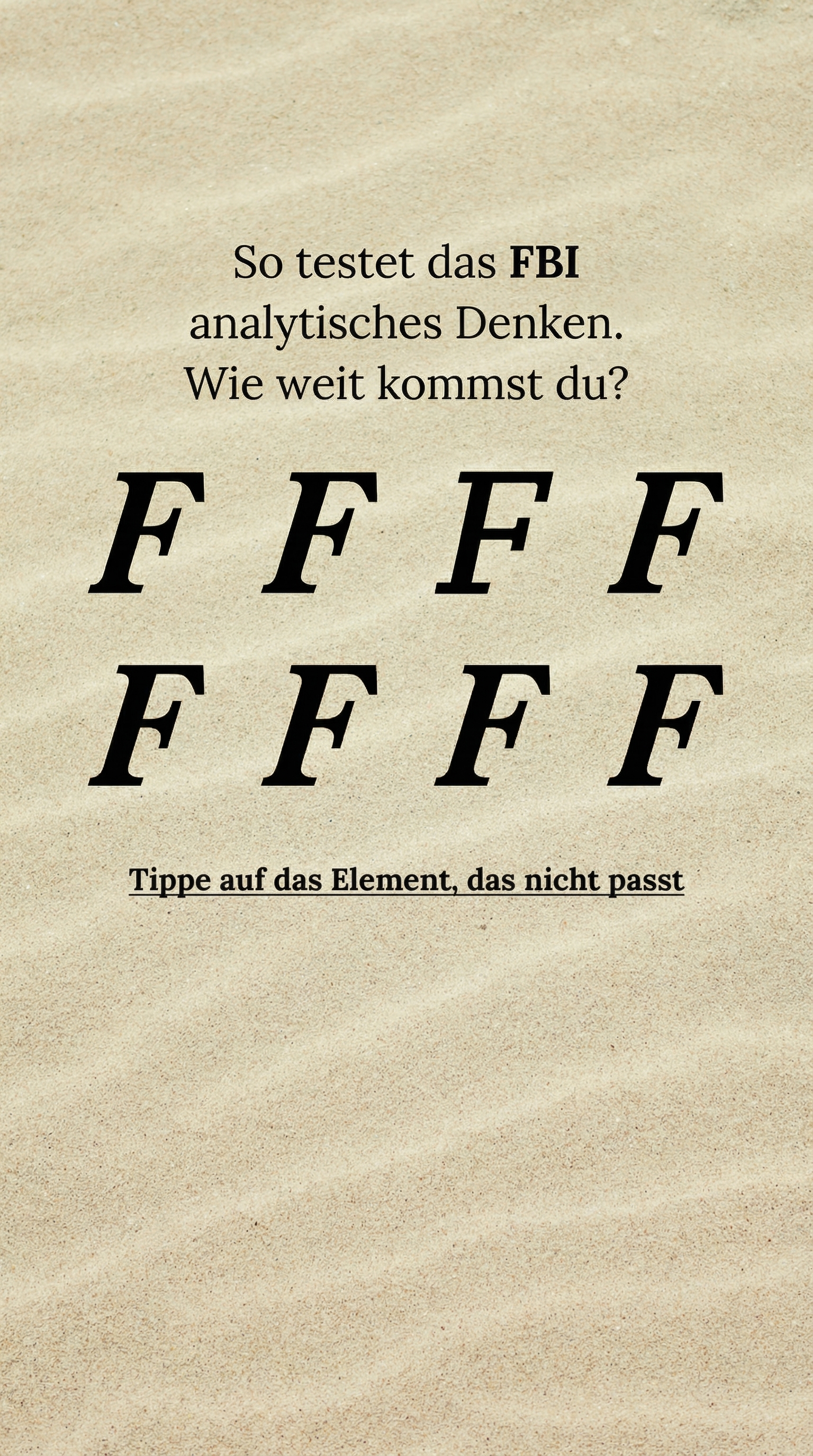 International IQ test Facebook ad