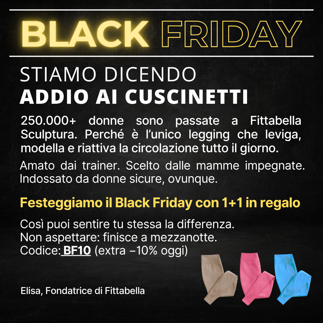 FittaBella Facebook ad: Addio Cuscinetti, Benvenuta Fittabella