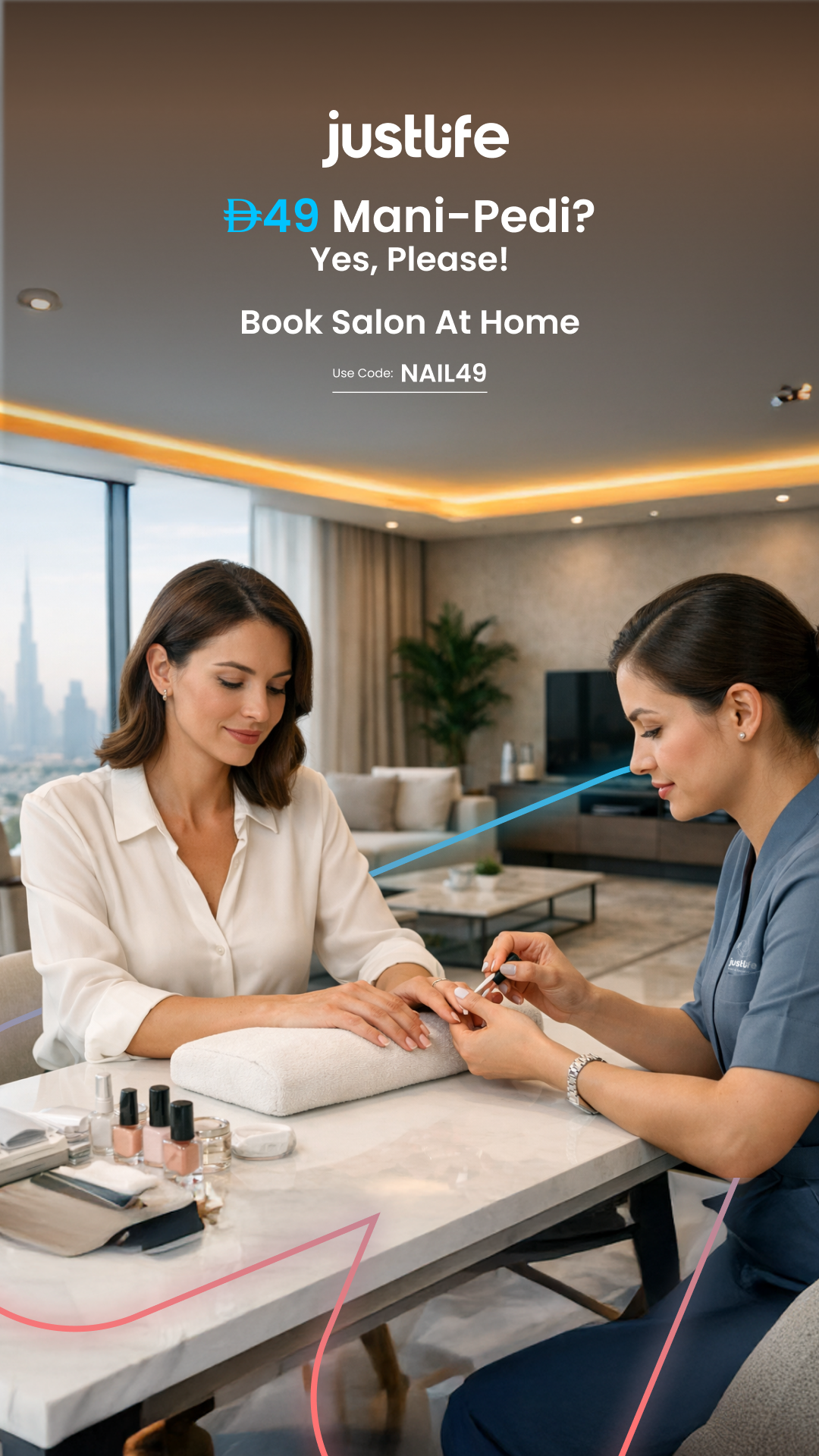 Justlife UAE Facebook ad