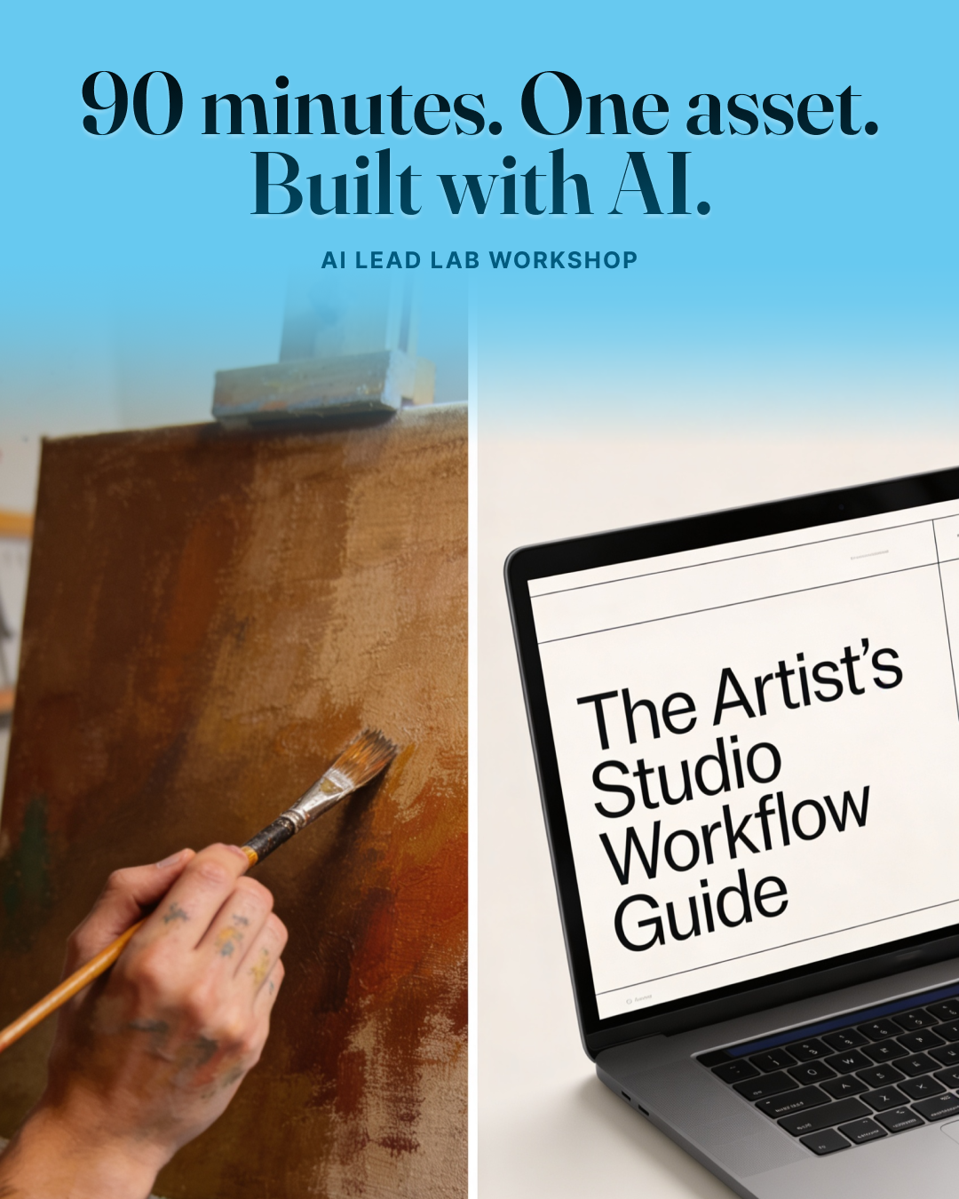 Stu McLaren Facebook ad: 90 Min. One Asset. Built With AI.