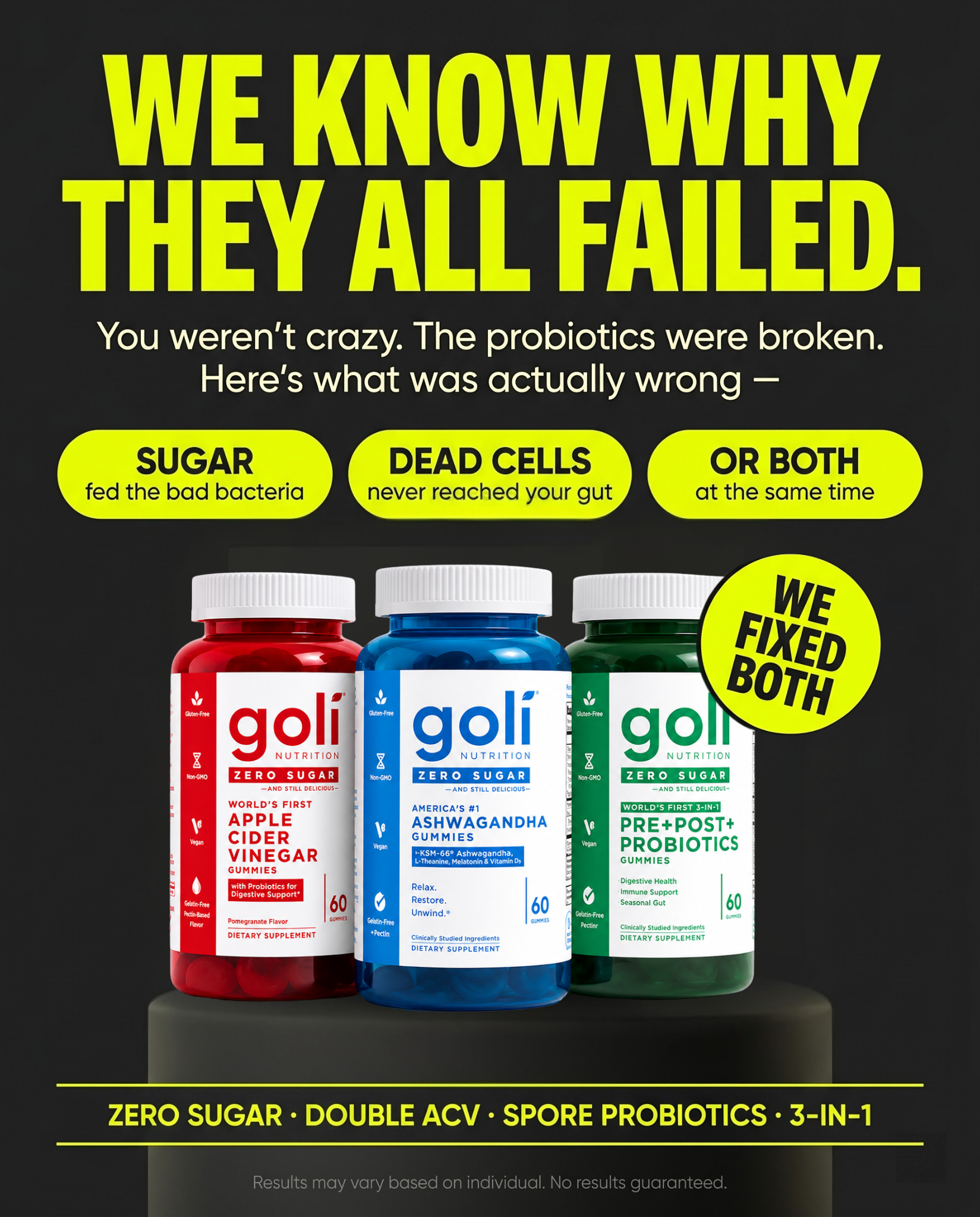 Goli Facebook ad