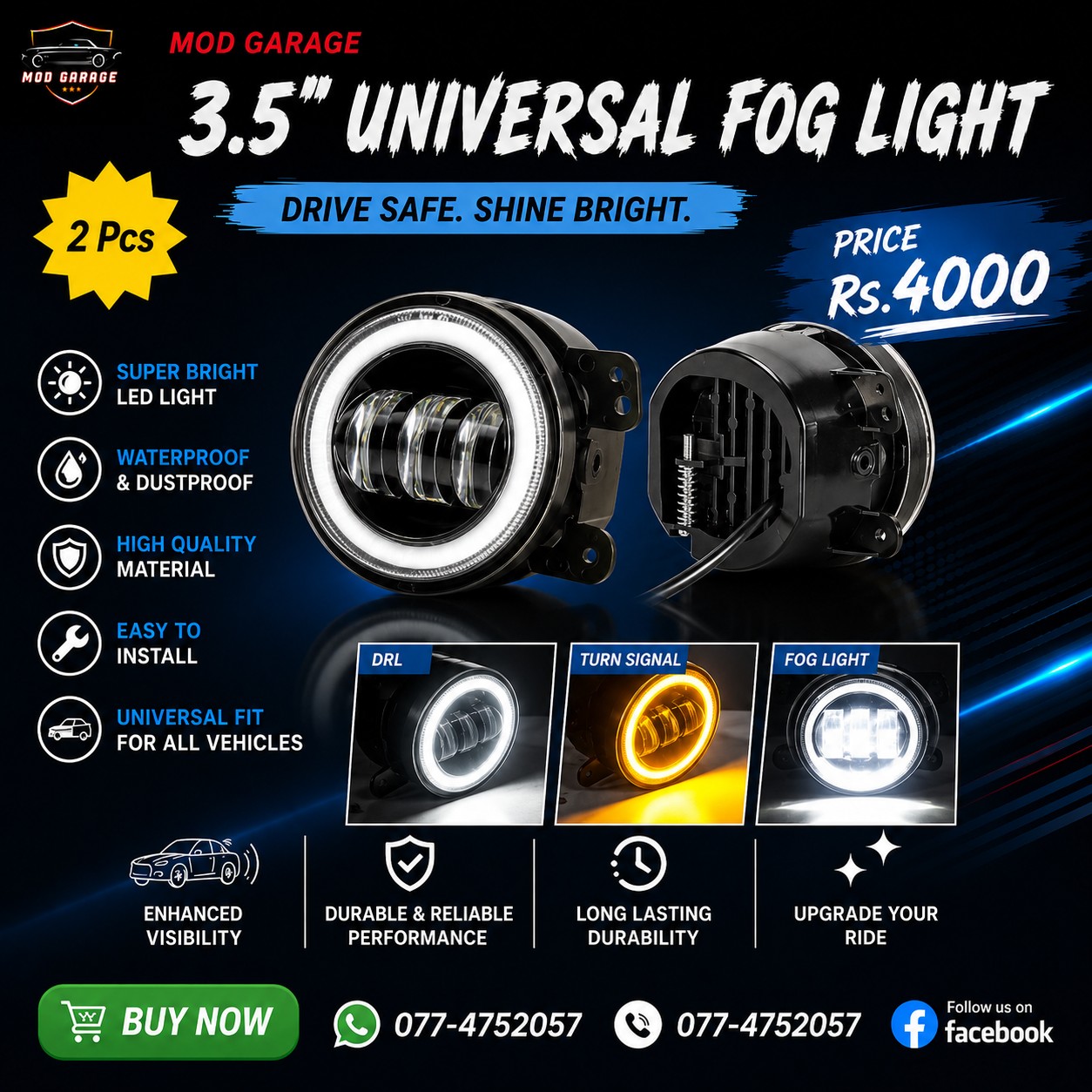 MOD Garage Store Facebook ad: වාහන පිස්සන්ට MOD Garage ගෙනල්ලා තියෙනවා සුපිරි අයිටම්…