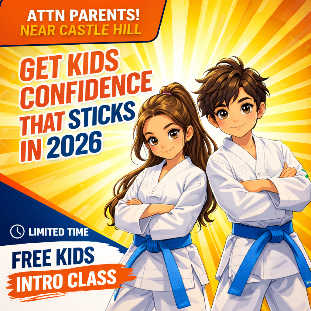 Irontiger Taekwondo Facebook ad: FREE Kids Martial Arts Trial Class