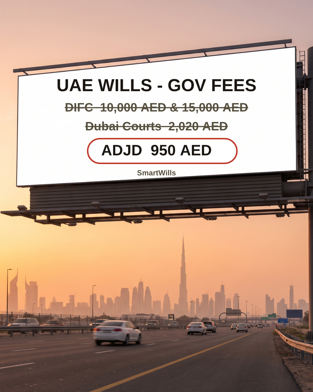 SmartWills UAE Facebook ad: 3 UAE Will Registries, Which One Fits You?
