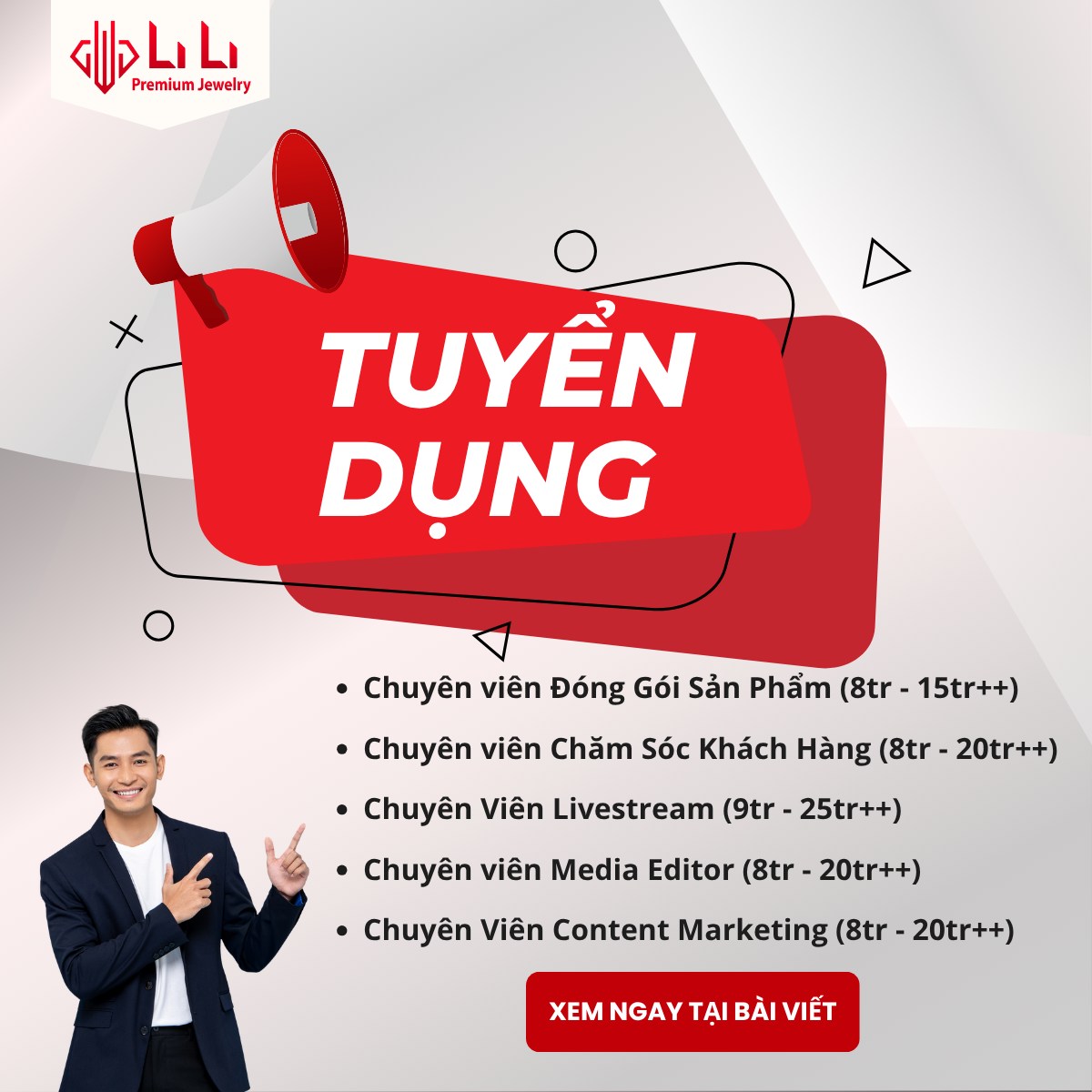 Trang Sức LiLi - Tuyển Dụng Facebook ad: Trang Sức LiLi Tuyển Dụng (HOT)
