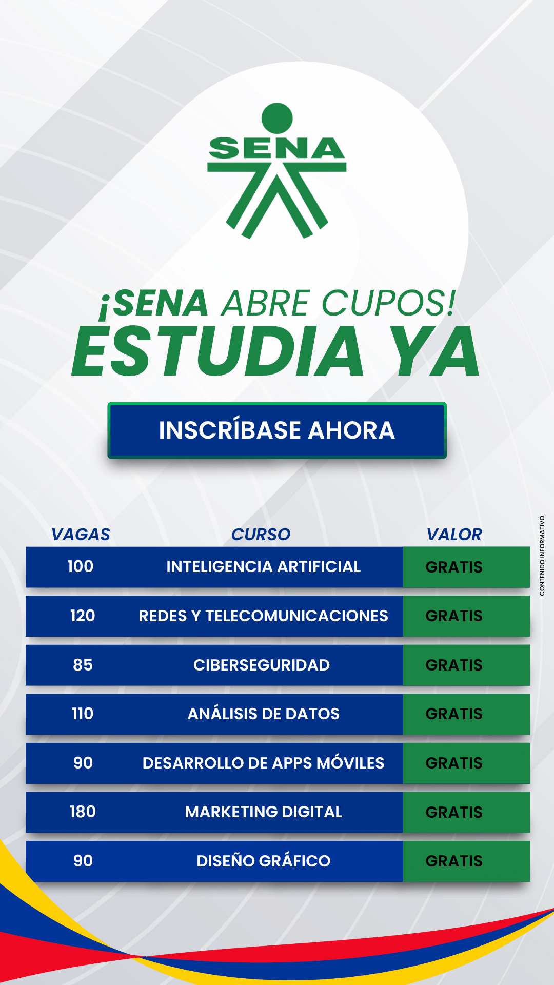 Cursos Gratuitos Facebook ad from Feb 22, 2026