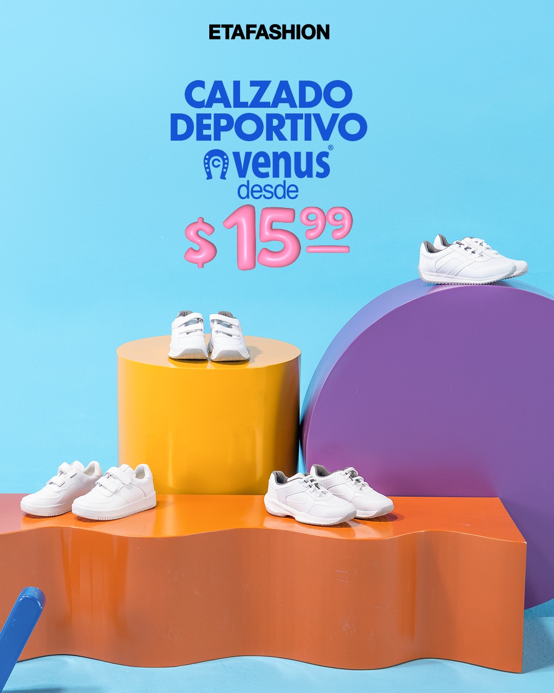 ETAFASHION Facebook ad: Muévete a tu ritmo Calzado deportivo desde $15,99…