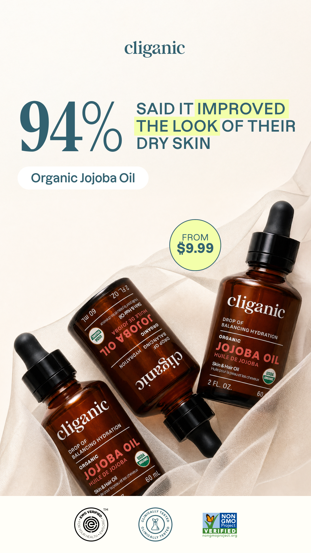 Cliganic Facebook ad