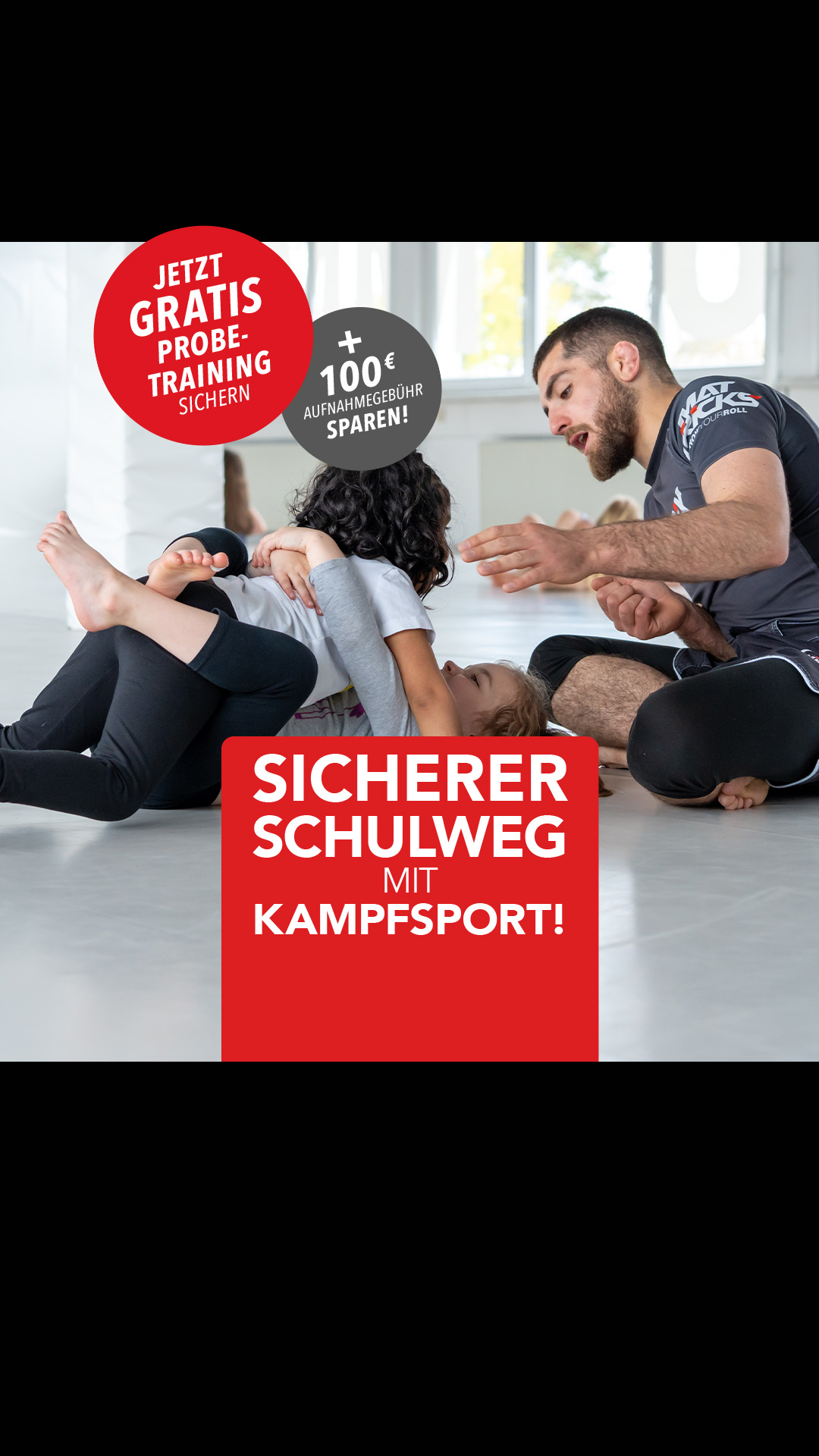 Matrix Jiu Jitsu Facebook ad: JETZT GRATIS AUSPROBIEREN und 100 € SPAREN!