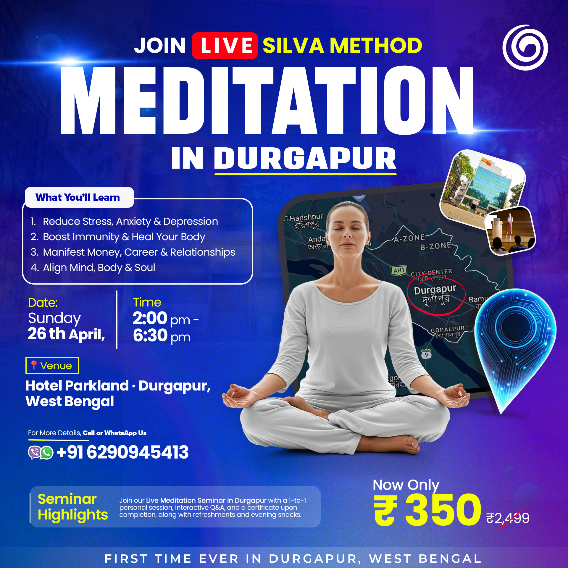 Silva Method India Facebook ad: Rated Live Session