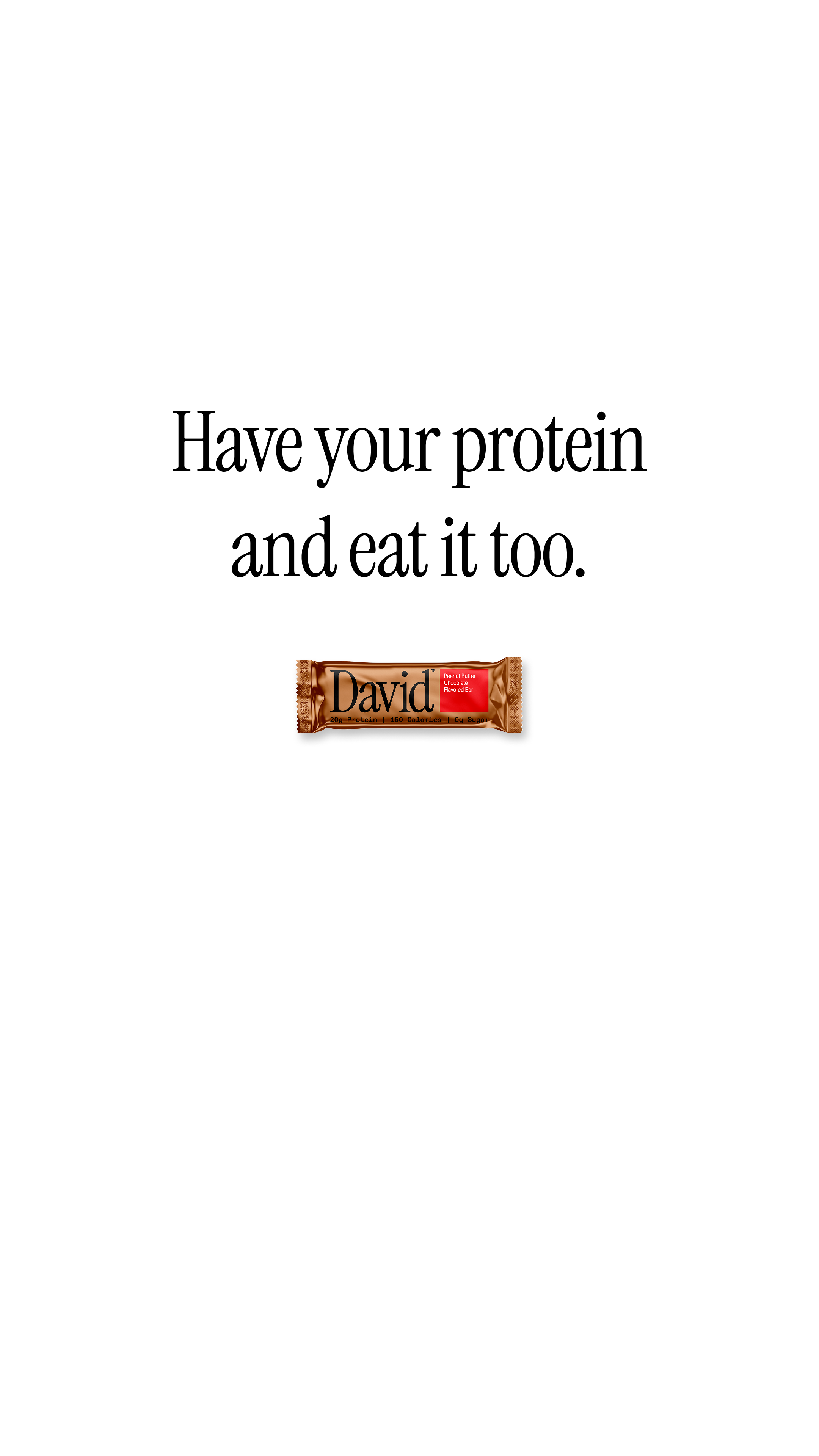 David Protein Facebook ad