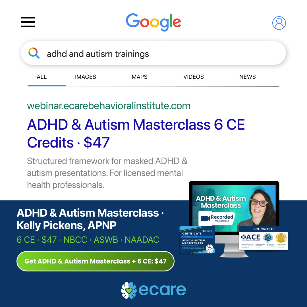 eCare Behavioral Health Institute Facebook ad