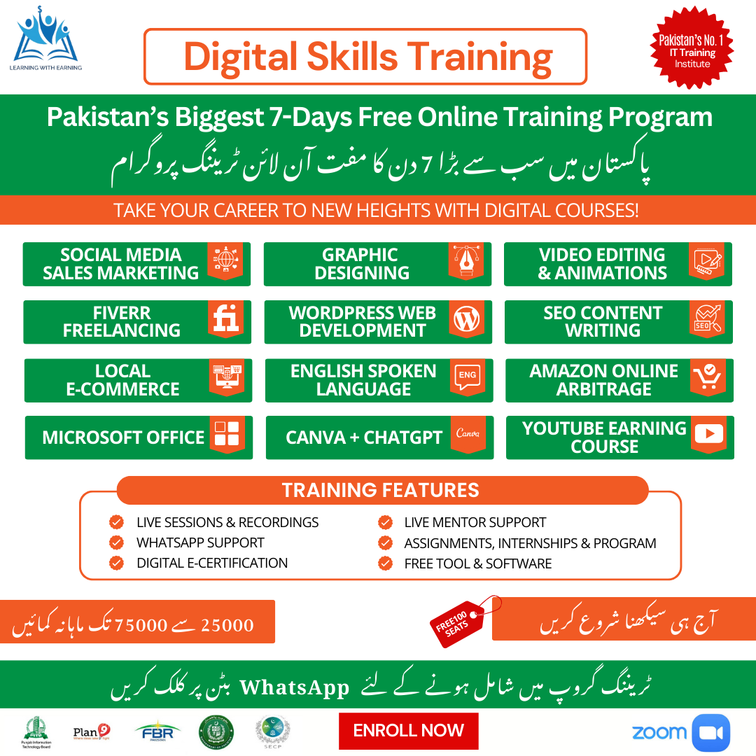 Learning with Earning Facebook ad