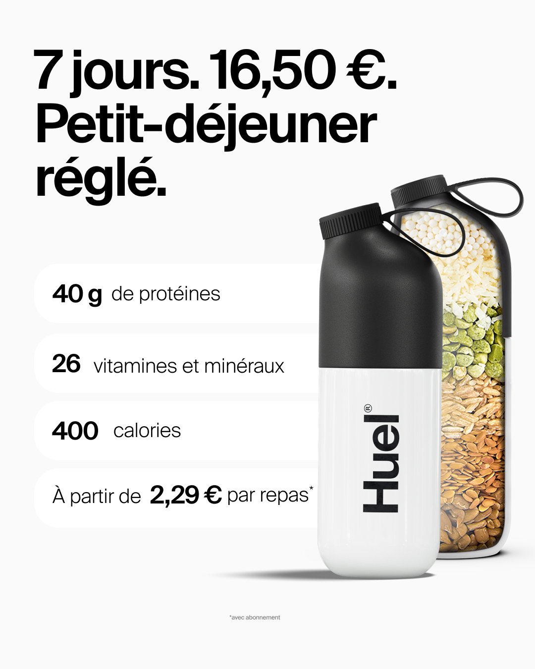 Huel Facebook ad