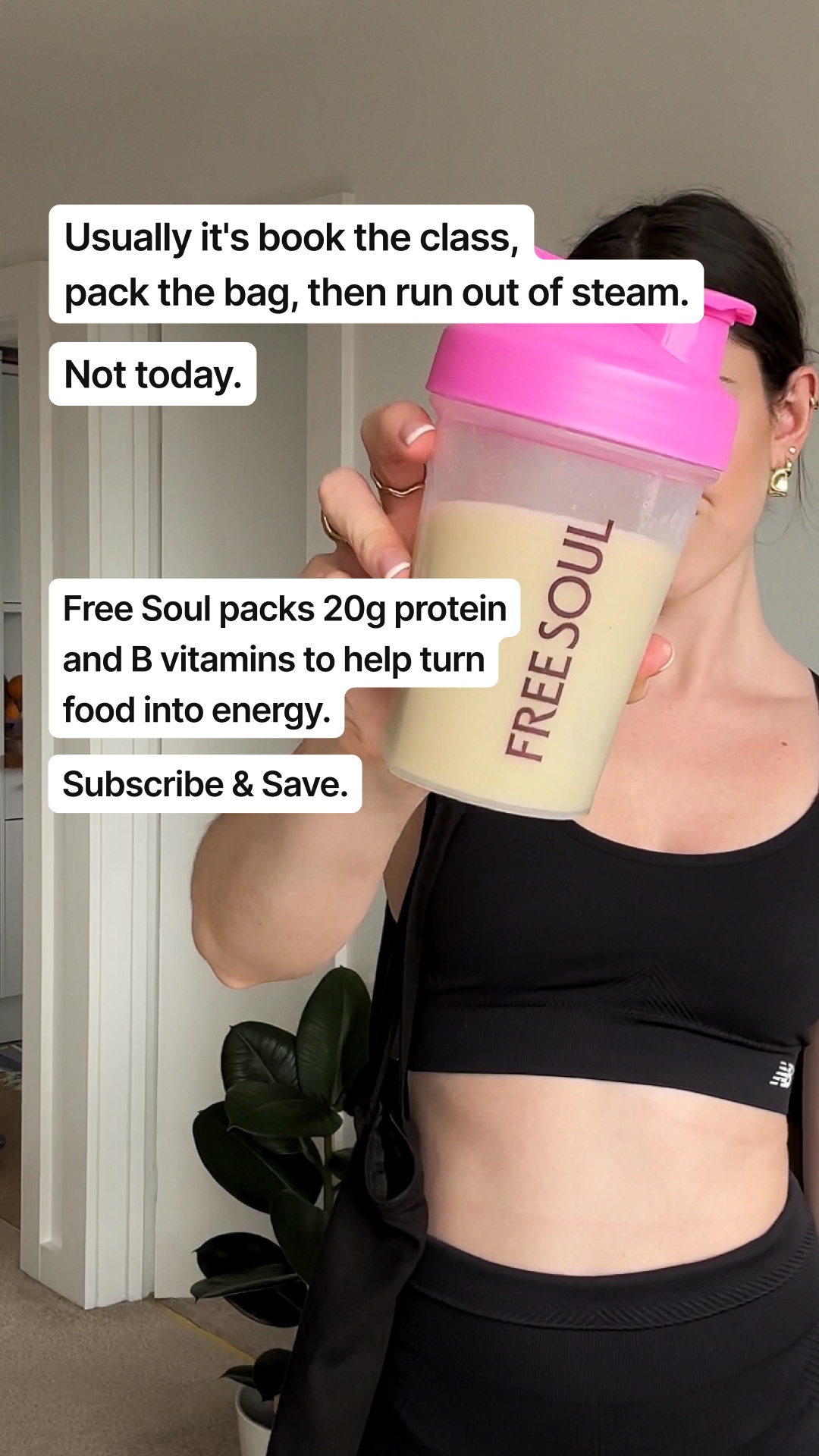 Free Soul Facebook ad: The protein powder that has your back.