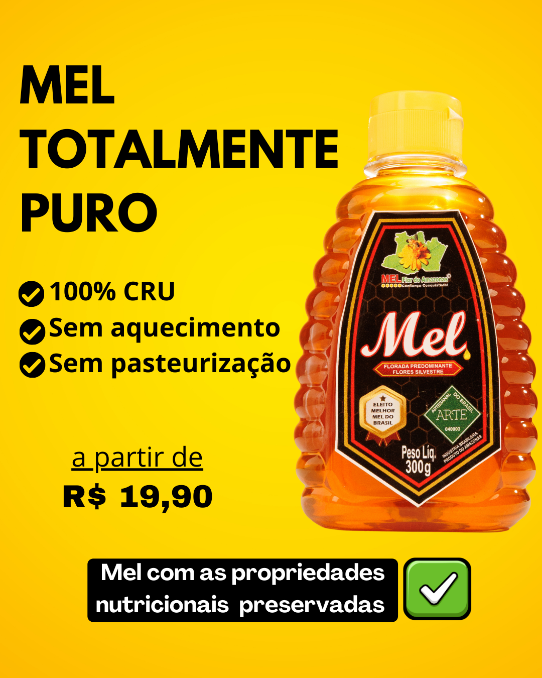 Feira do mel Flor do Amazonas Facebook ad from Jun 24, 2026