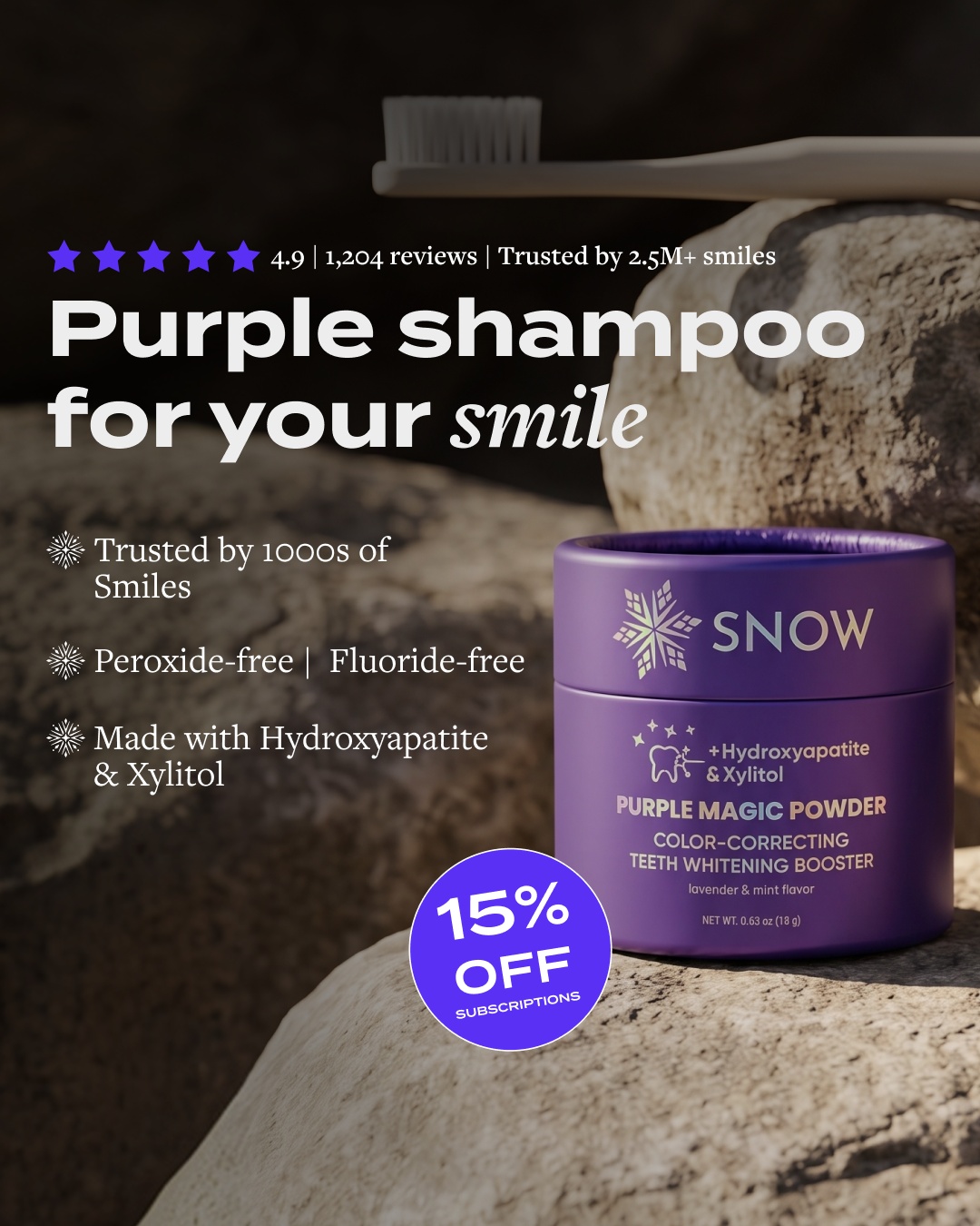 SNOW Teeth Whitening Facebook ad