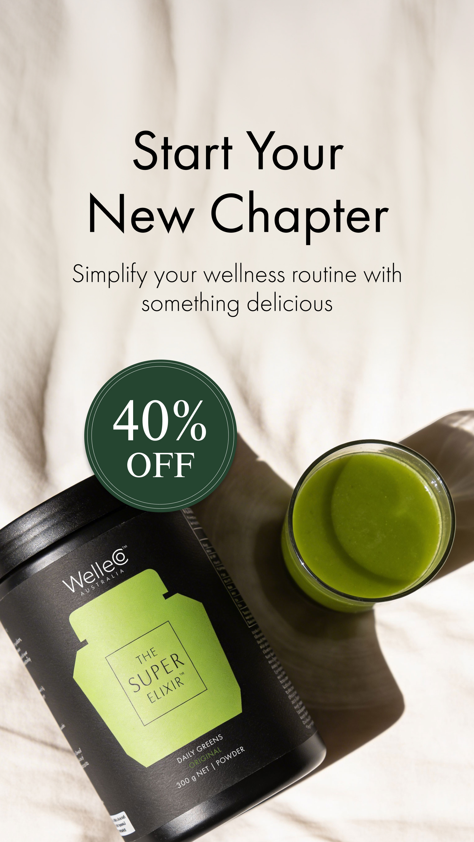 WelleCo Facebook ad