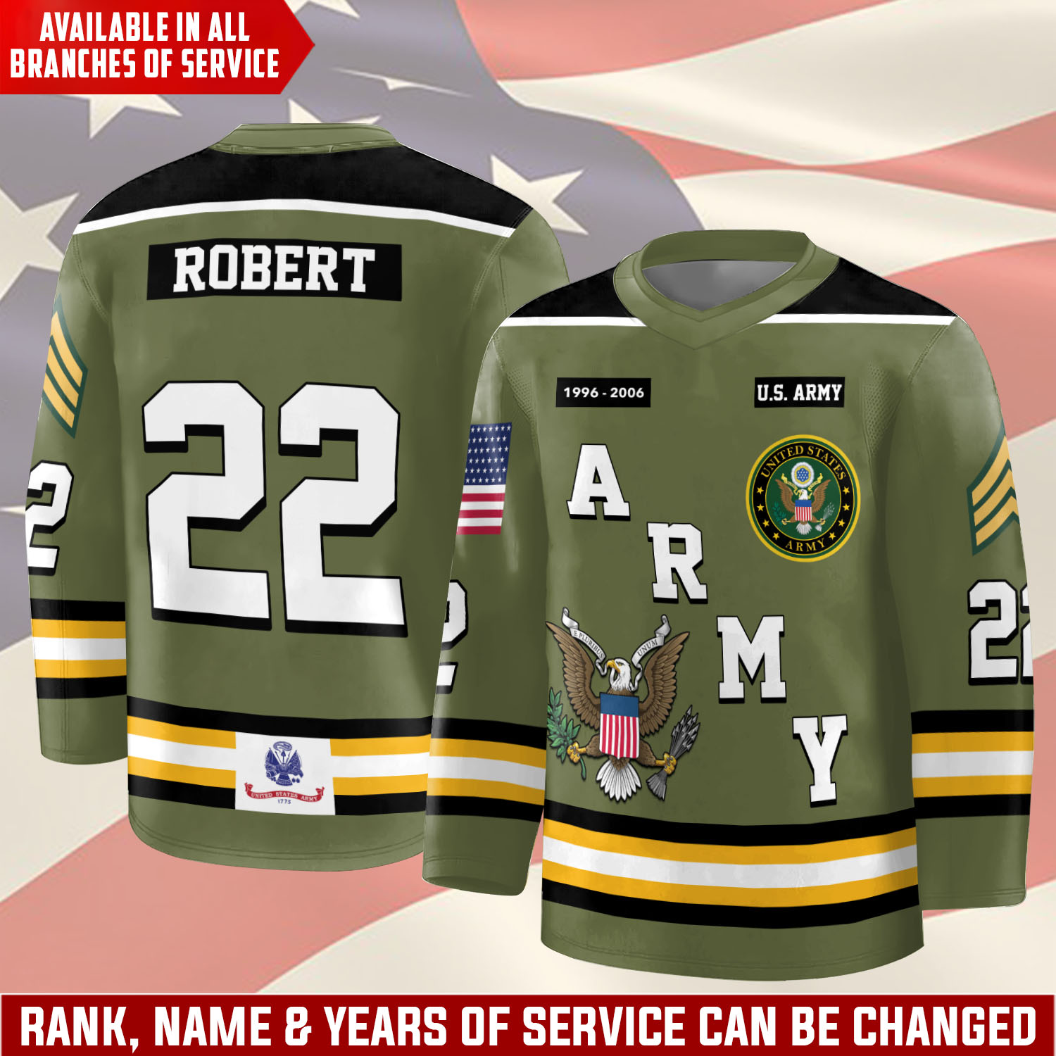 All Gave Some. Some Gave All 2023 Facebook ad: Our Custom Veteran Hockey Jersey is designed around…